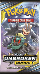 Pokémon TCG:  Sun & Moon Unbroken Bonds Booster Pack | Kessel Run Games Inc. 
