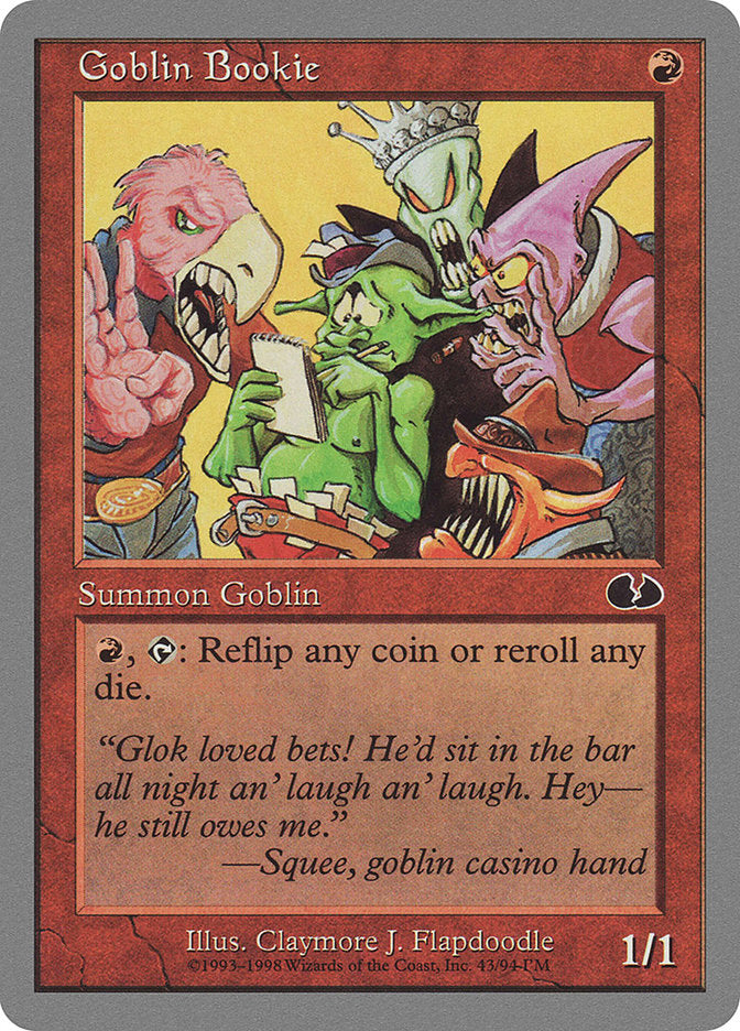 Goblin Bookie [Unglued] | Kessel Run Games Inc. 