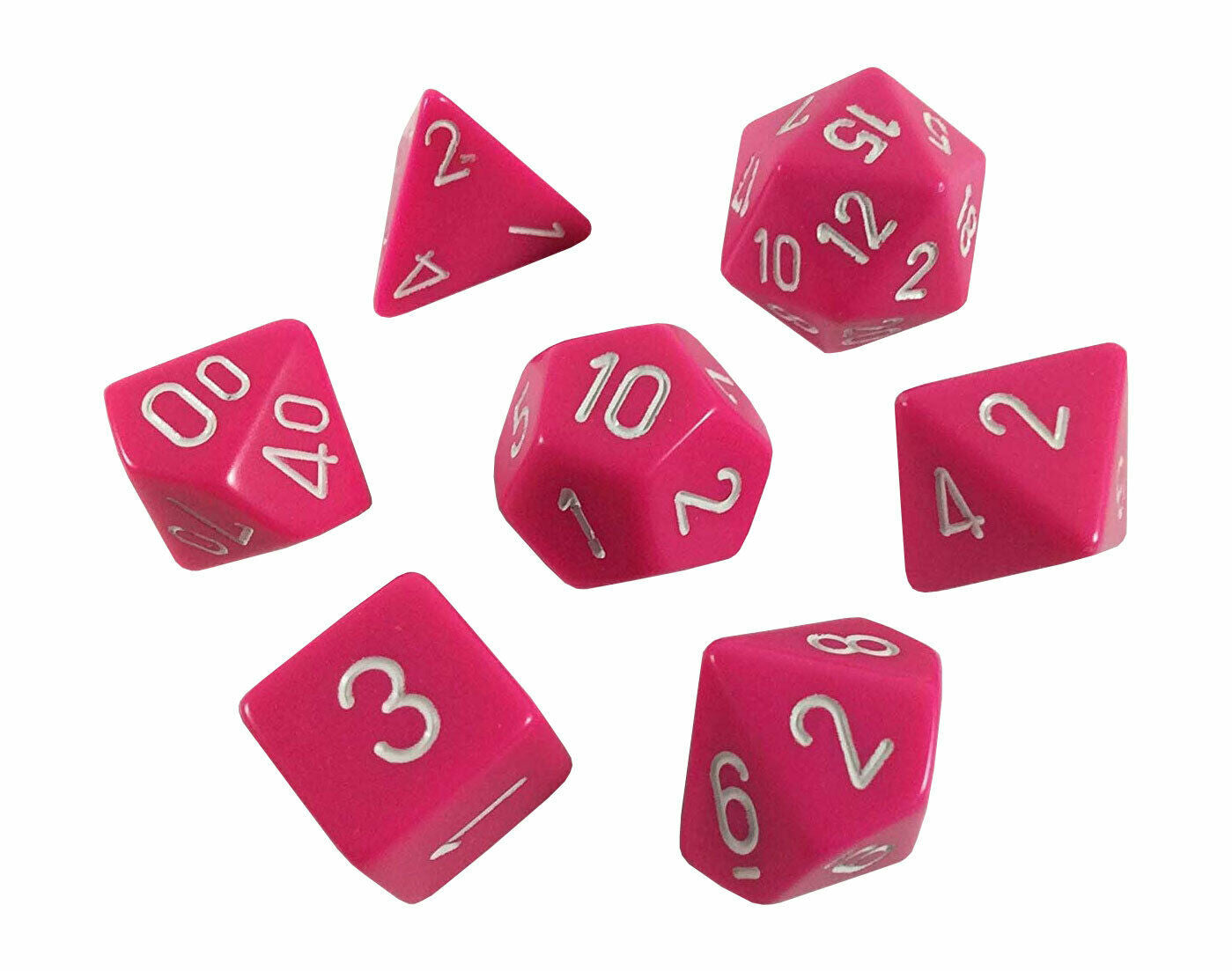 Chessex Opaque: 7pc Polyhedral Dice Sets | Kessel Run Games Inc. 
