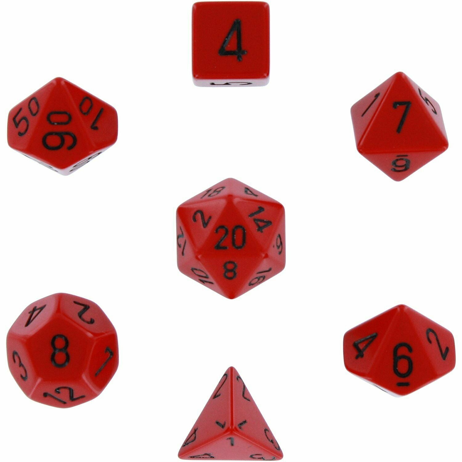 Opaque Black 20-sided Dice for Sale (d20)