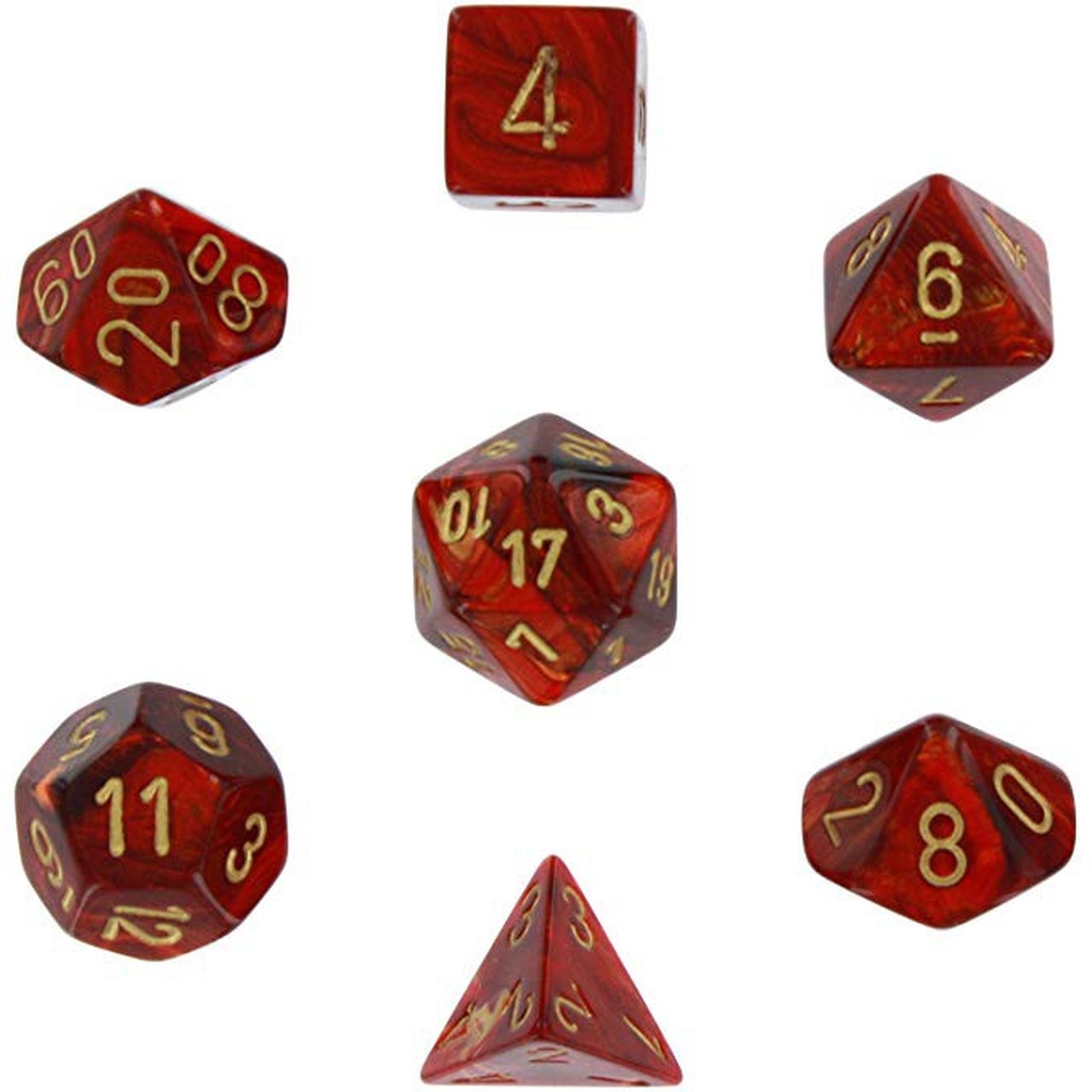 Scarab: 7pc Polyhedral Dice Set | Kessel Run Games Inc. 