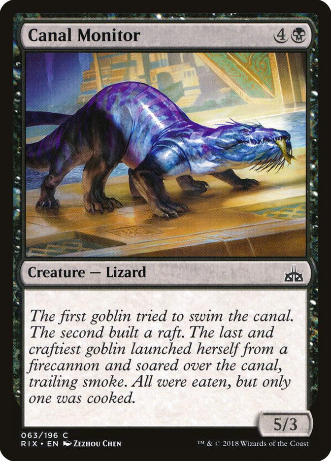 Canal Monitor [Rivals of Ixalan] | Kessel Run Games Inc. 