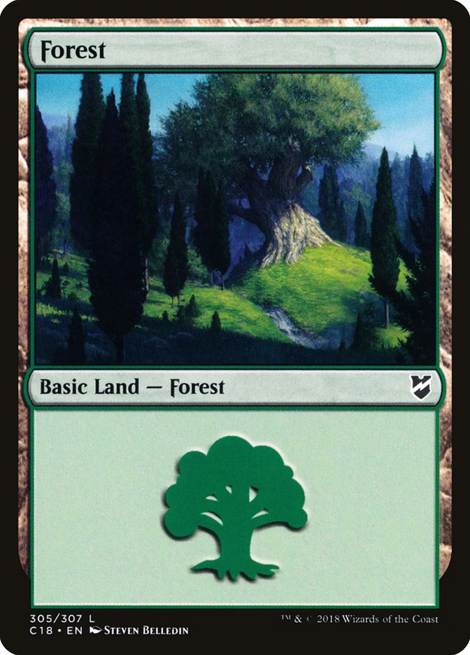 Forest (305) [Commander 2018] | Kessel Run Games Inc. 