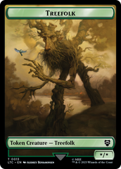 Beast // Treefolk Double Sided Token [The Lord of the Rings: Tales of Middle-Earth Commander Tokens] | Kessel Run Games Inc. 