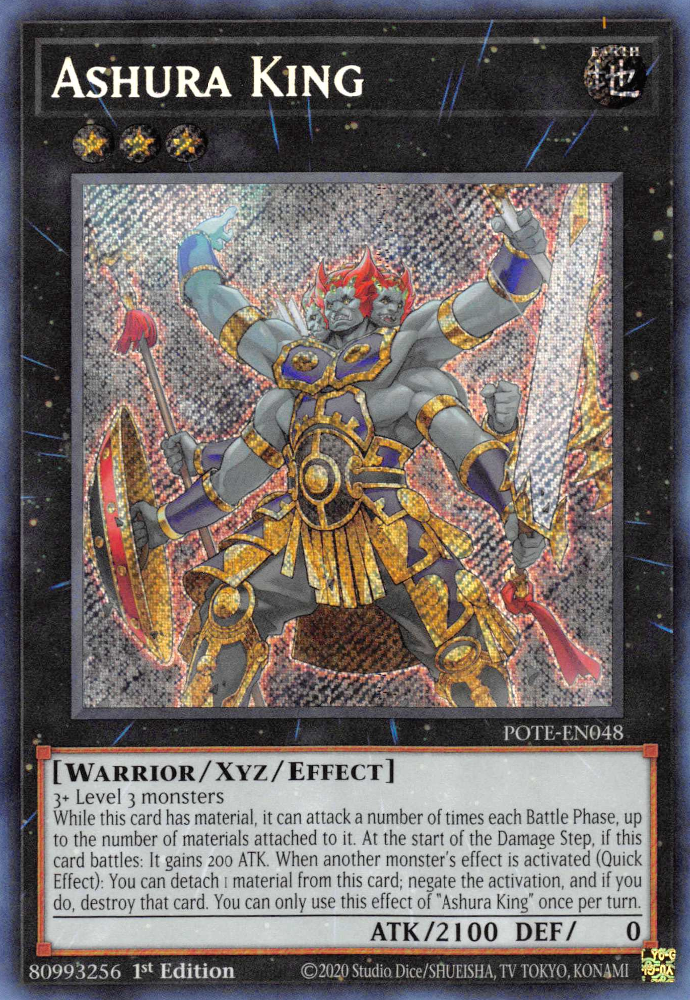 Ashura King [POTE-EN048] Secret Rare | Kessel Run Games Inc. 