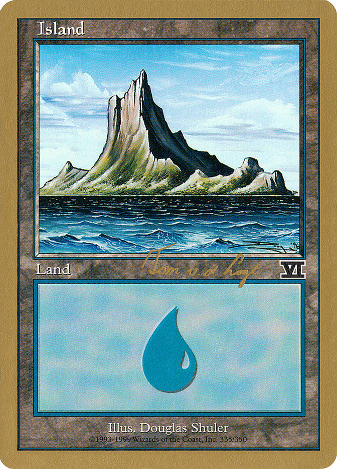 Island (tvdl335) (Tom van de Logt) [World Championship Decks 2000] | Kessel Run Games Inc. 