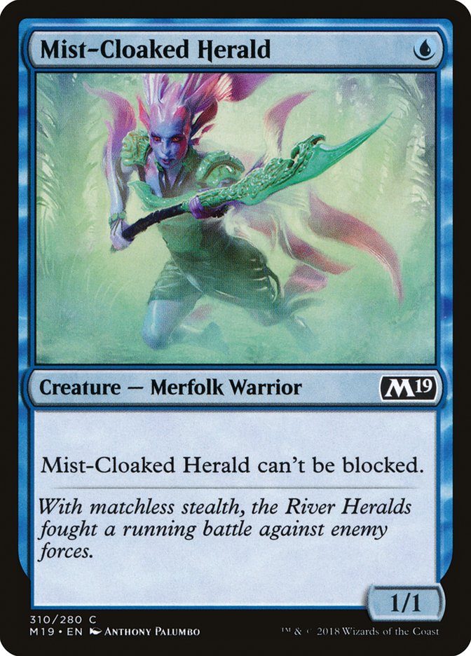 Mist-Cloaked Herald [Core Set 2019] | Kessel Run Games Inc. 