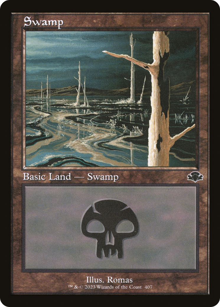 Swamp (407) (Retro) [Dominaria Remastered] | Kessel Run Games Inc. 