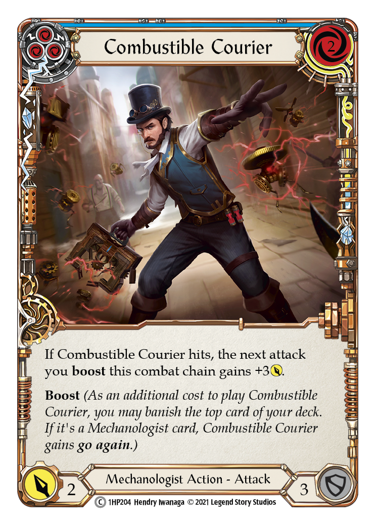 Combustible Courier (Blue) [1HP204] (History Pack 1) | Kessel Run Games Inc. 