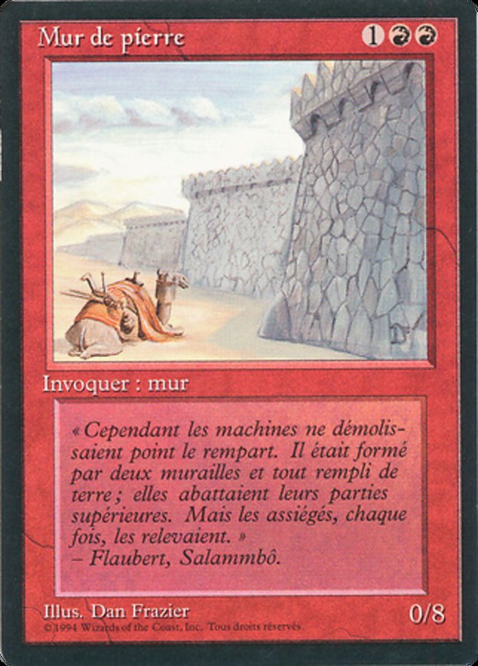 Wall of Stone [Foreign Black Border] | Kessel Run Games Inc. 