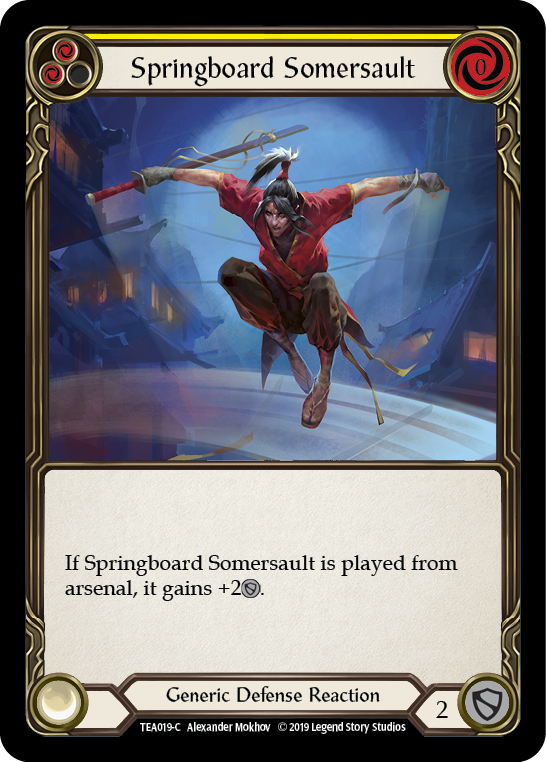 Springboard Somersault [TEA019-C] (Dorinthea Hero Deck)  1st Edition Normal | Kessel Run Games Inc. 