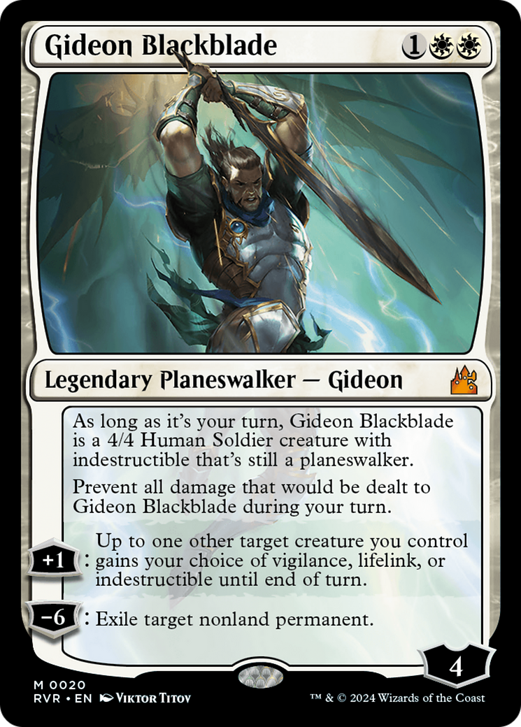 Gideon Blackblade [Ravnica Remastered] | Kessel Run Games Inc. 