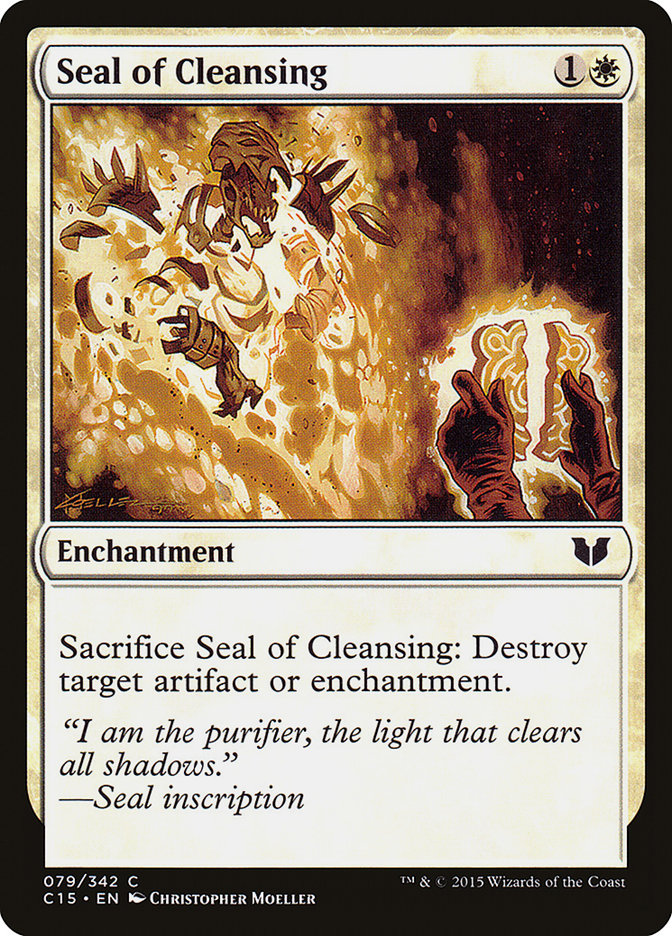 Seal of Cleansing [Commander 2015] | Kessel Run Games Inc. 