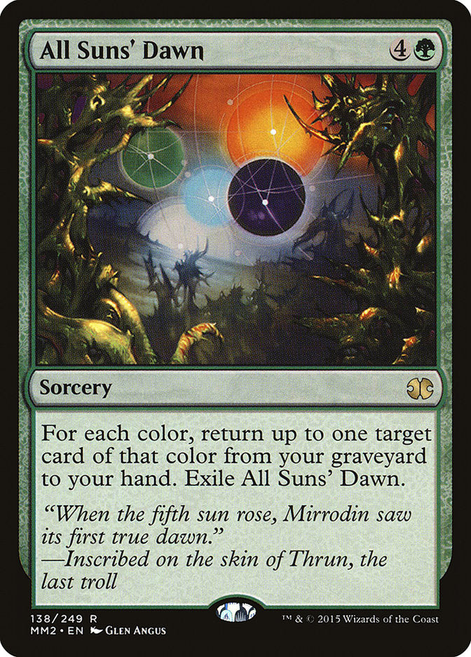 All Suns' Dawn [Modern Masters 2015] | Kessel Run Games Inc. 