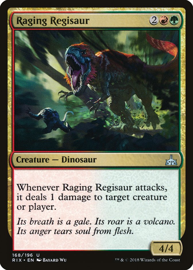 Raging Regisaur [Rivals of Ixalan] | Kessel Run Games Inc. 