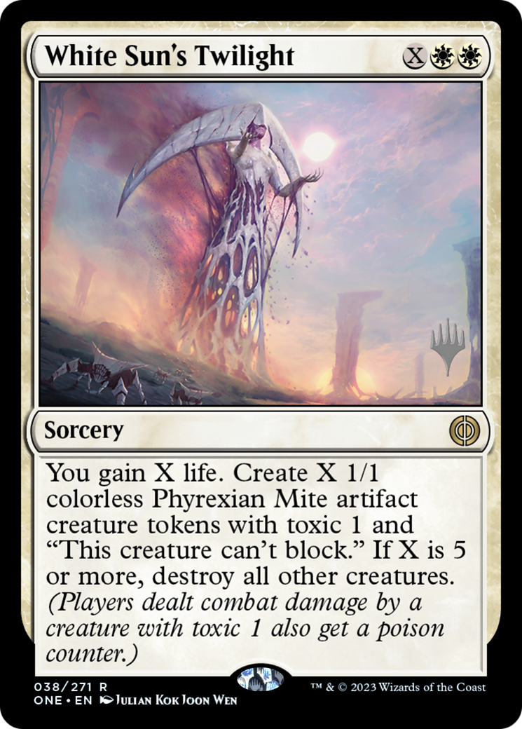 White Sun's Twilight (Promo Pack) [Phyrexia: All Will Be One Promos] | Kessel Run Games Inc. 