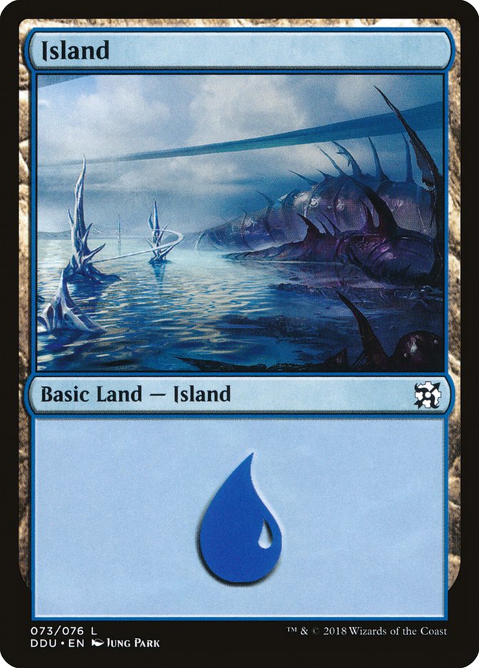 Island (73) [Duel Decks: Elves vs. Inventors] | Kessel Run Games Inc. 