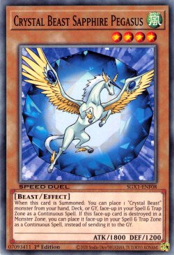 Crystal Beast Sapphire Pegasus [SGX1-ENF08] Common | Kessel Run Games Inc. 