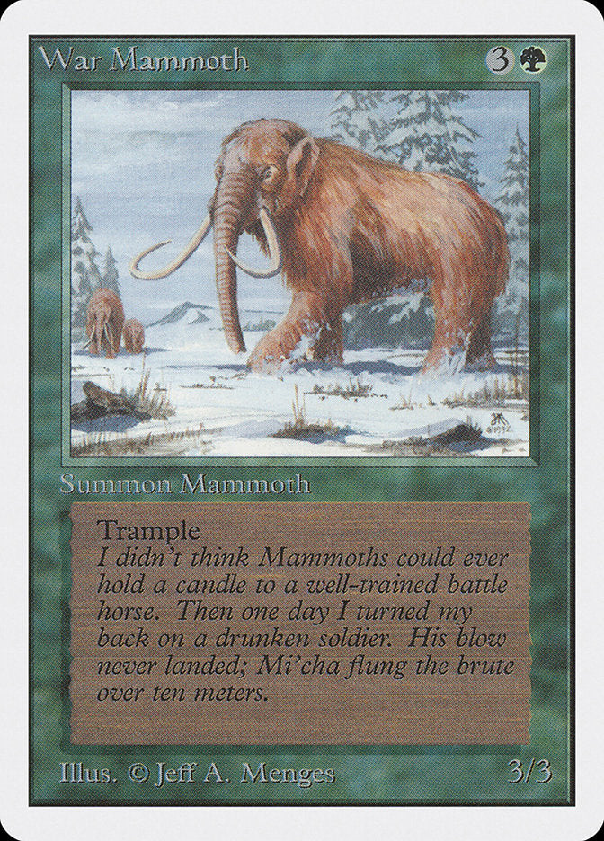 War Mammoth [Unlimited Edition] | Kessel Run Games Inc. 