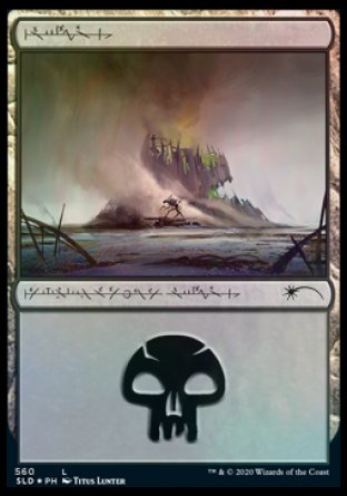 Swamp (Phyrexian) (560) [Secret Lair Drop Promos] | Kessel Run Games Inc. 