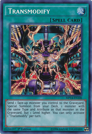 Transmodify [MP14-EN106] Secret Rare | Kessel Run Games Inc. 