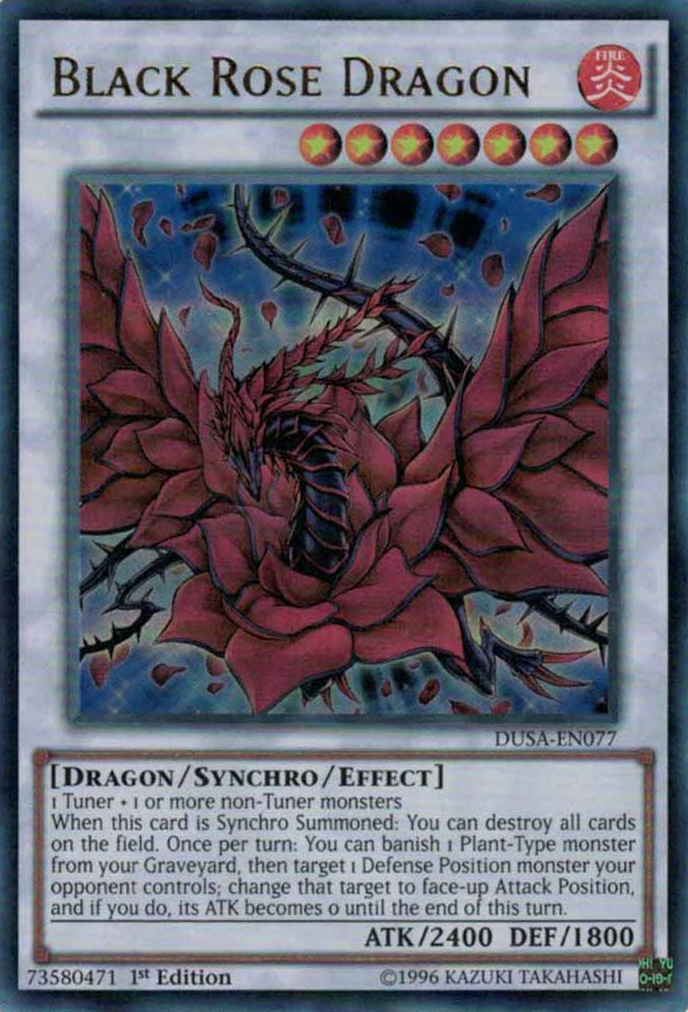 Black Rose Dragon [DUSA-EN077] Ultra Rare | Kessel Run Games Inc. 