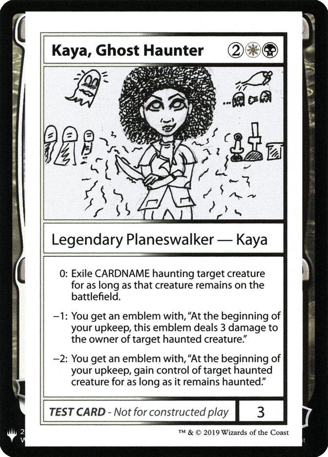 Kaya, Ghost Haunter [Mystery Booster Playtest Cards] | Kessel Run Games Inc. 