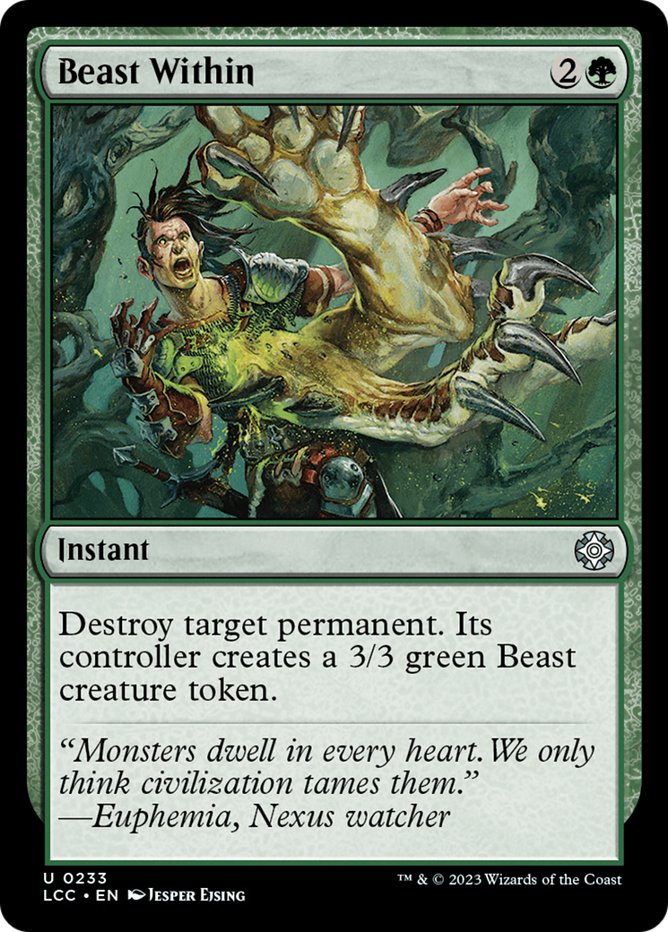 Beast Within [The Lost Caverns of Ixalan Commander] | Kessel Run Games Inc. 