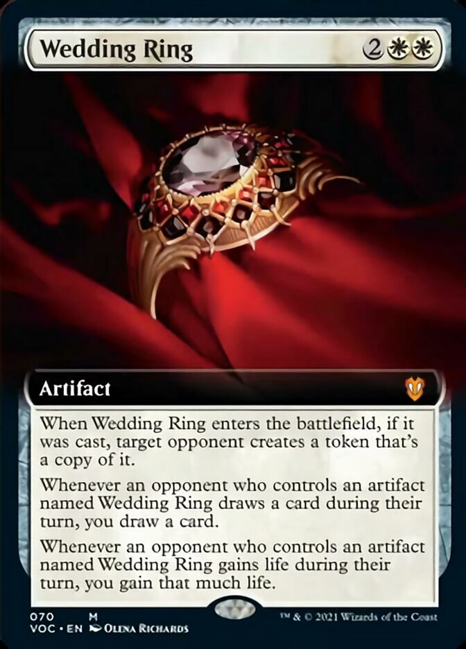 Wedding Ring (Extended Art) [Innistrad: Crimson Vow Commander] | Kessel Run Games Inc. 