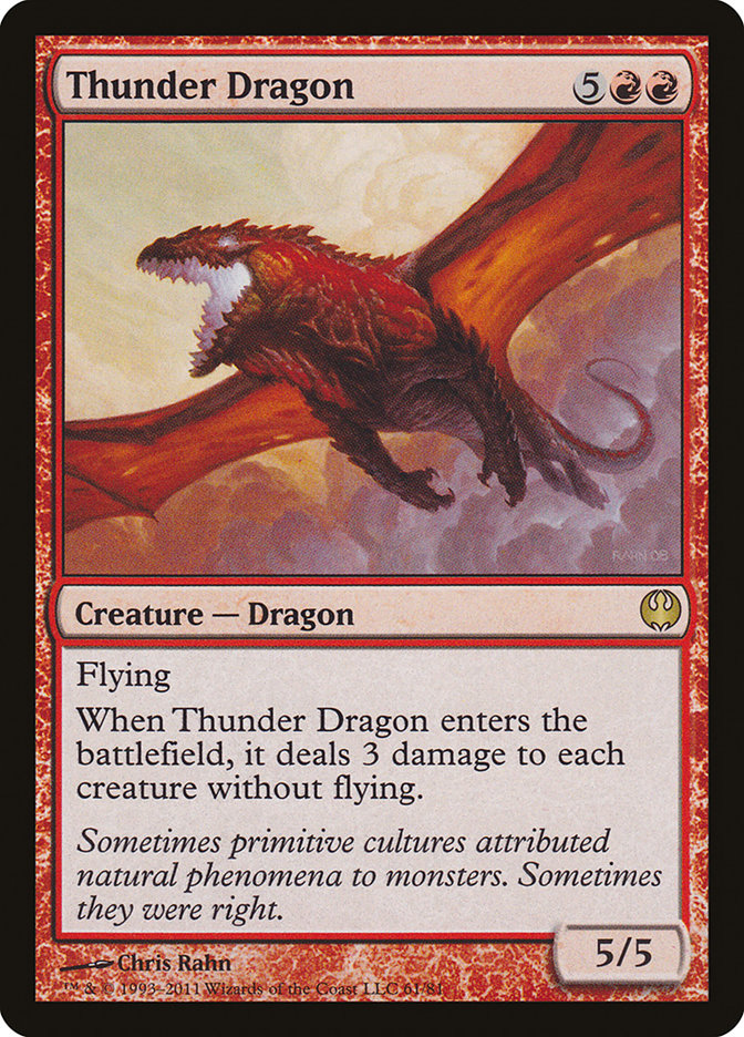 Thunder Dragon [Duel Decks: Knights vs. Dragons] | Kessel Run Games Inc. 