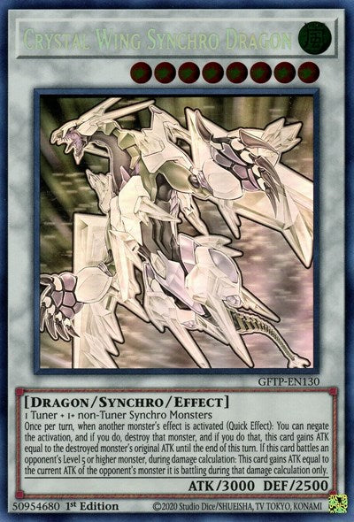 Crystal Wing Synchro Dragon [GFTP-EN130] Ghost Rare | Kessel Run Games Inc. 