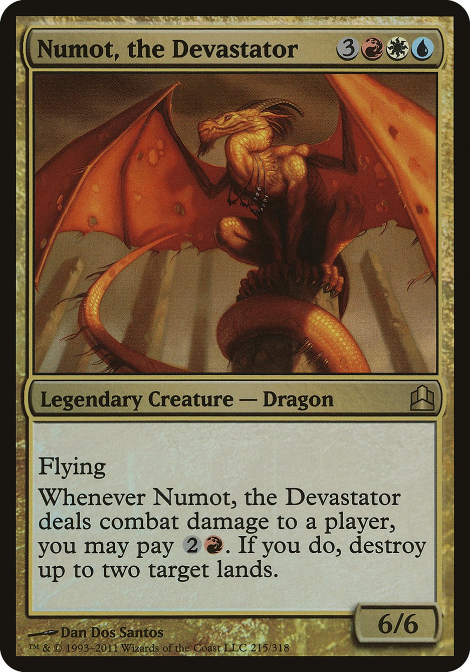 Numot, the Devastator (Oversized) [Commander 2011 Oversized] | Kessel Run Games Inc. 