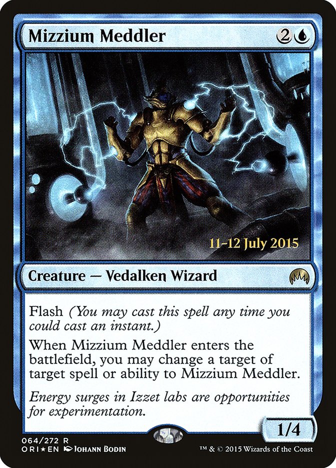 Mizzium Meddler [Magic Origins Prerelease Promos] | Kessel Run Games Inc. 