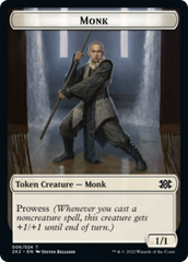 Saproling // Monk Double-Sided Token [Double Masters 2022 Tokens] | Kessel Run Games Inc. 