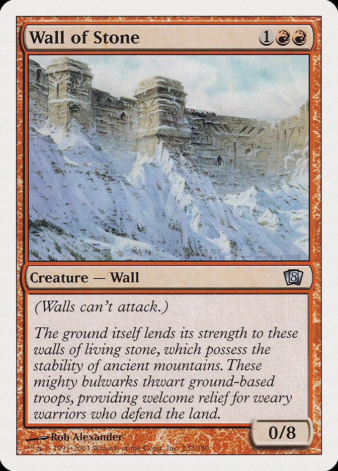 Wall of Stone [Eighth Edition] | Kessel Run Games Inc. 