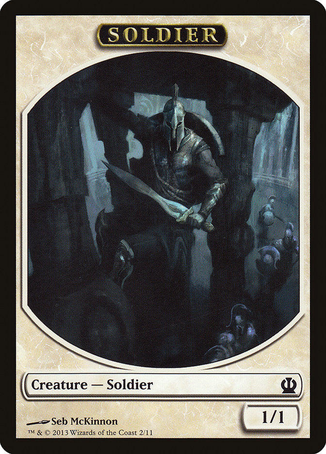 Soldier Token (2/11) [Theros Tokens] | Kessel Run Games Inc. 