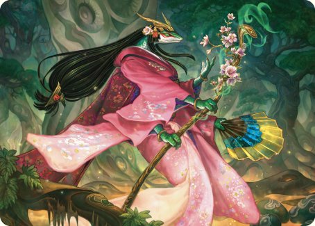 Sakiko, Mother of Summer Art Card [Commander Masters Art Series] | Kessel Run Games Inc. 