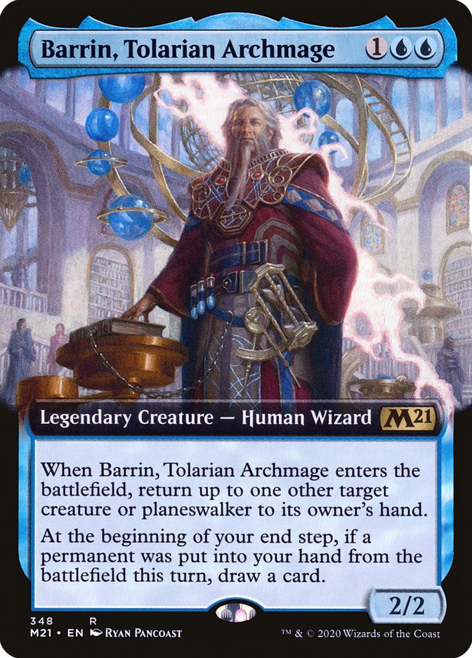 Barrin, Tolarian Archmage (Extended Art) [Core Set 2021] | Kessel Run Games Inc. 