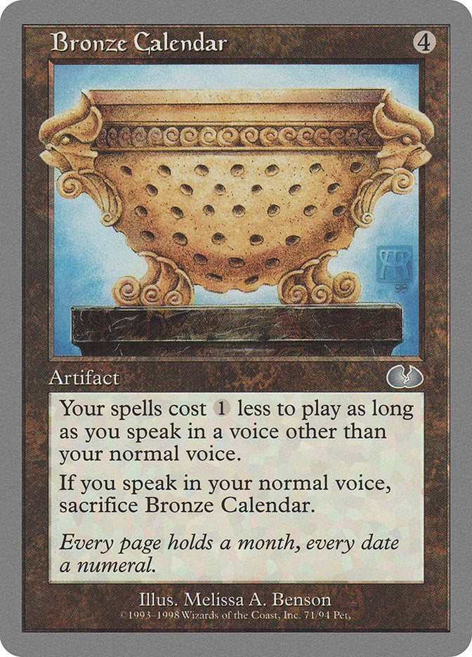Bronze Calendar [Unglued] | Kessel Run Games Inc. 