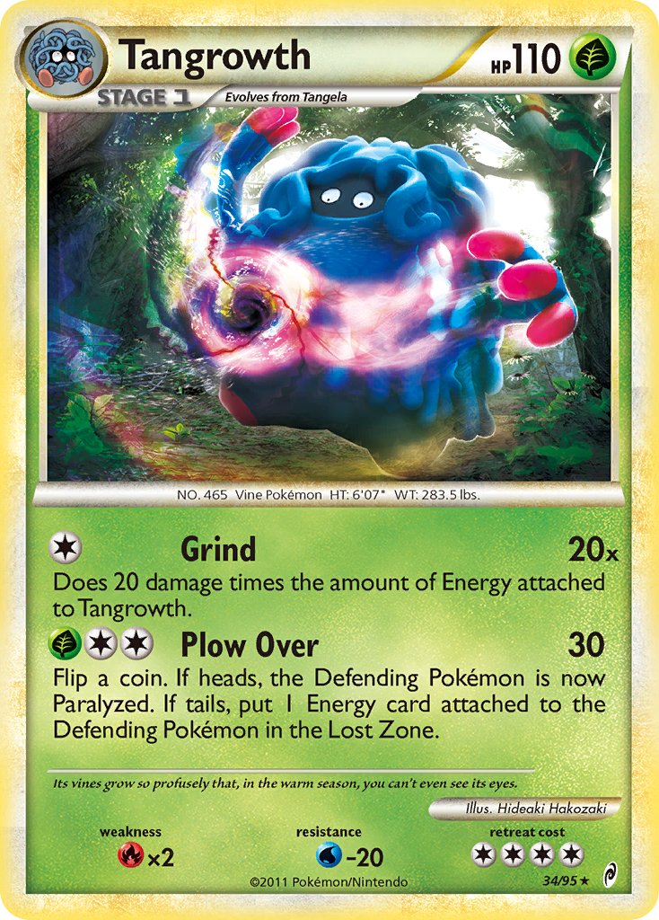 Tangrowth (34/95) (Theme Deck Exclusive) [HeartGold & SoulSilver: Call of Legends] | Kessel Run Games Inc. 