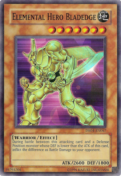 Elemental Hero Bladedge [DR04-EN067] Super Rare | Kessel Run Games Inc. 