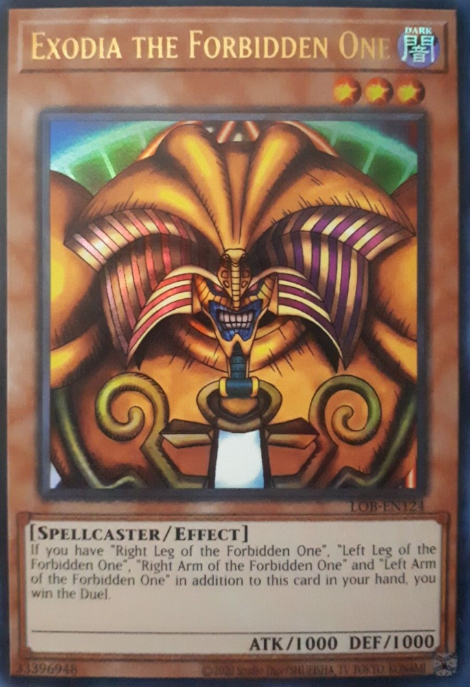 Exodia the Forbidden One (25th Anniversary) [LOB-EN124] Ultra Rare | Kessel Run Games Inc. 