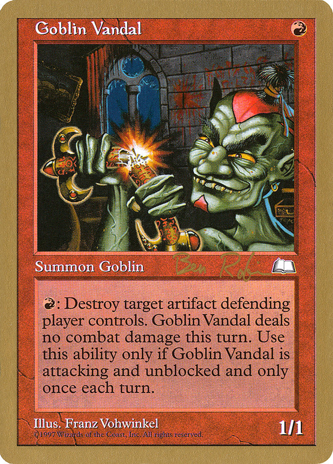 Goblin Vandal (Ben Rubin) [World Championship Decks 1998] | Kessel Run Games Inc. 