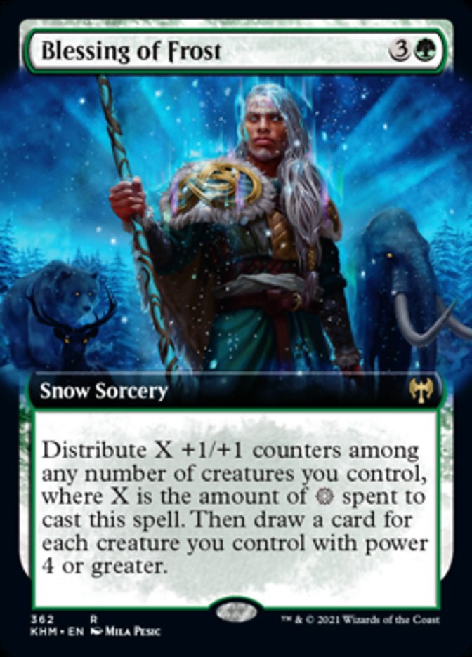 Blessing of Frost (Extended Art) [Kaldheim] | Kessel Run Games Inc. 