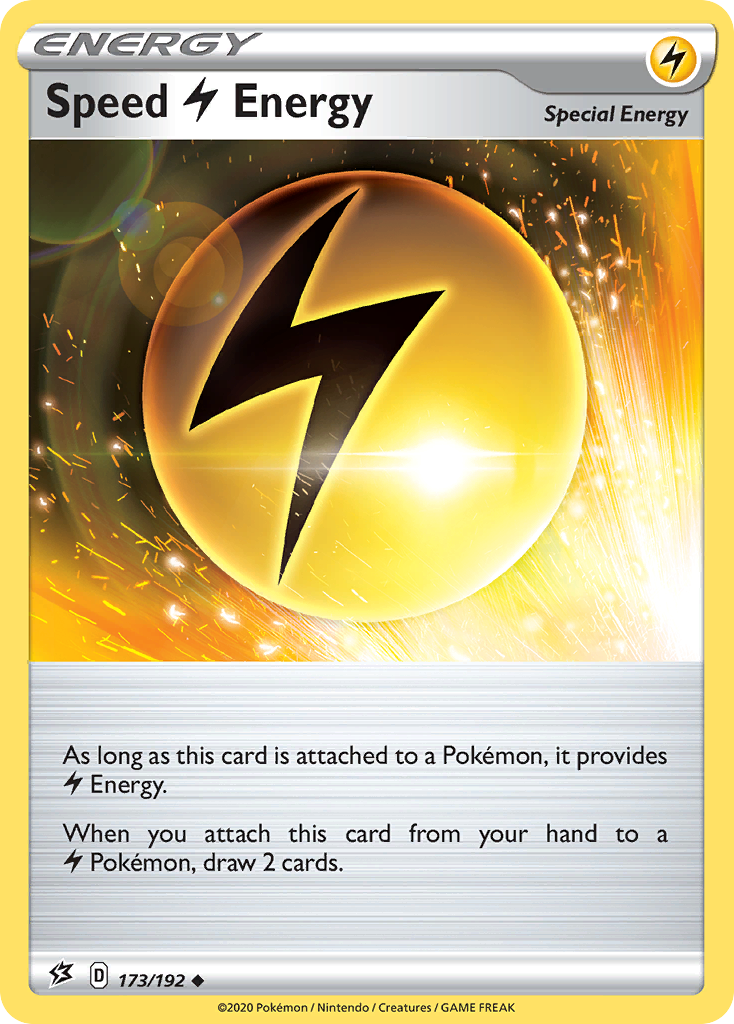 Speed Lightning Energy (173/192) [Sword & Shield: Rebel Clash] | Kessel Run Games Inc. 