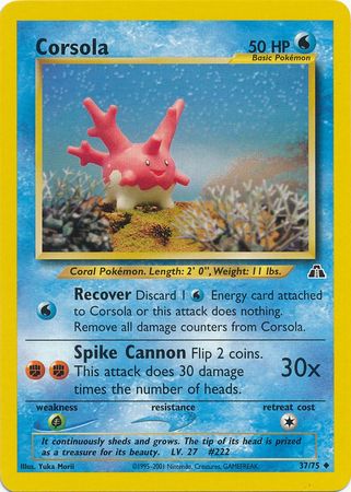Corsola (37/75) [Neo Discovery Unlimited] | Kessel Run Games Inc. 