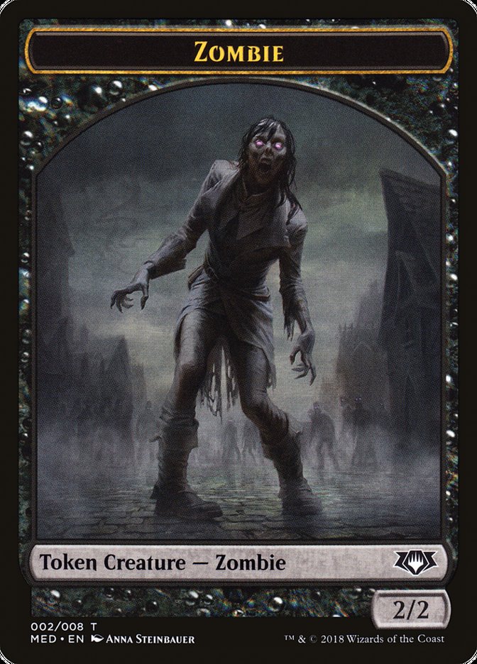 Zombie Token [Mythic Edition Tokens] | Kessel Run Games Inc. 