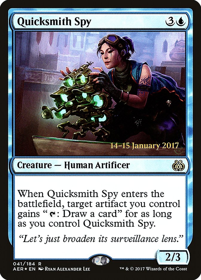 Quicksmith Spy [Aether Revolt Prerelease Promos] | Kessel Run Games Inc. 