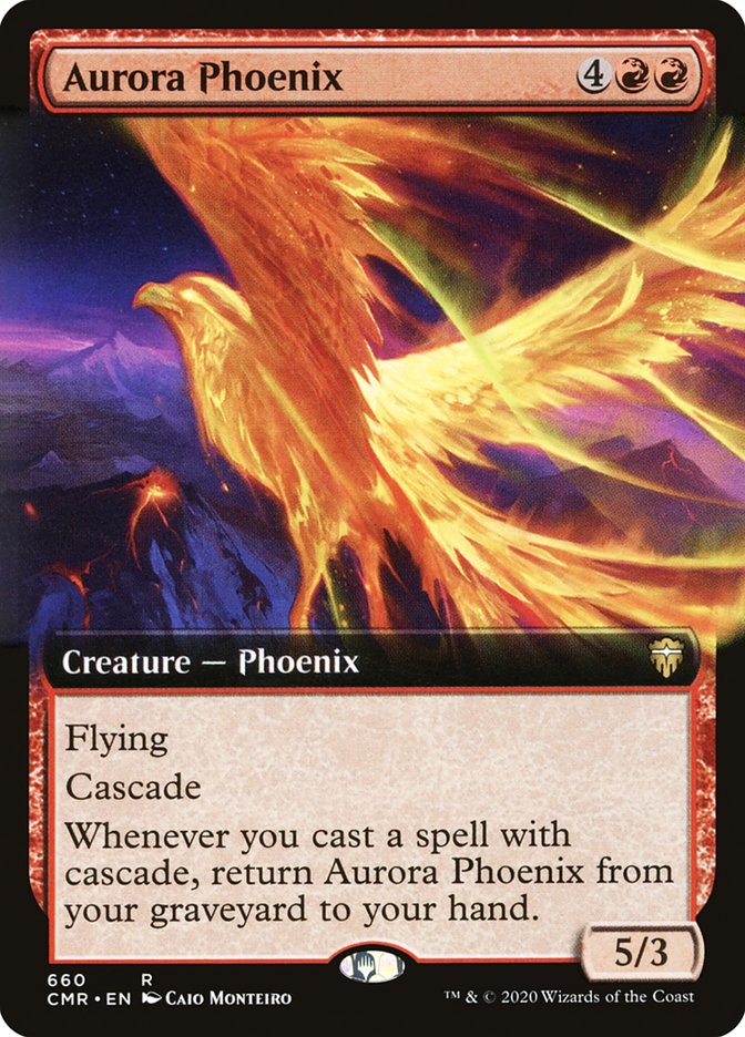 Aurora Phoenix (Extended Art) [Commander Legends] | Kessel Run Games Inc. 