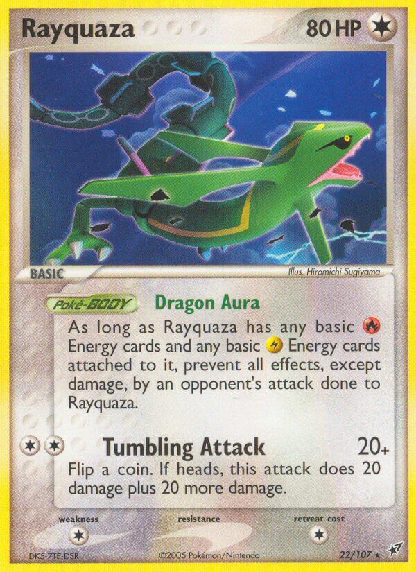 Rayquaza (22/107) (Theme Deck Exclusive) [EX: Deoxys] | Kessel Run Games Inc. 